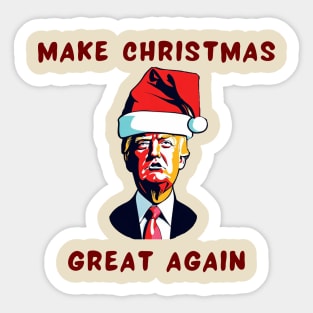 Trump Christmas funny design Sticker